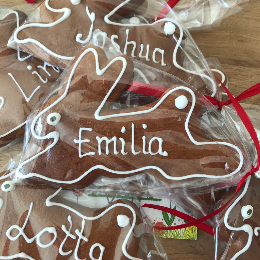 kleiner Lebkuchen Hase mit Name – Fränkische Lebküchnerei kleiner Lebkuchen Hase mit Name – Fränkische Lebküchnerei