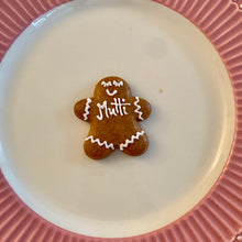 Mini Lebkuchenmännchen mit Name als Tischkarte