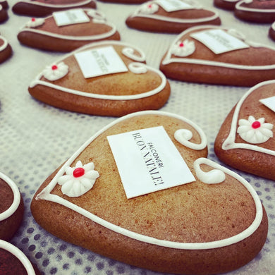 Lebkuchenherz mit Firmen-Logo
