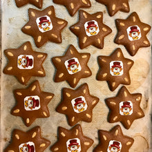 Großer Lebkuchenstern mit Logo